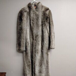 Vintage Furrina By Bebe Women's Faux Fur Coat Size S #549